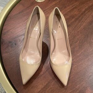 Patent nude Kate Spade pumps